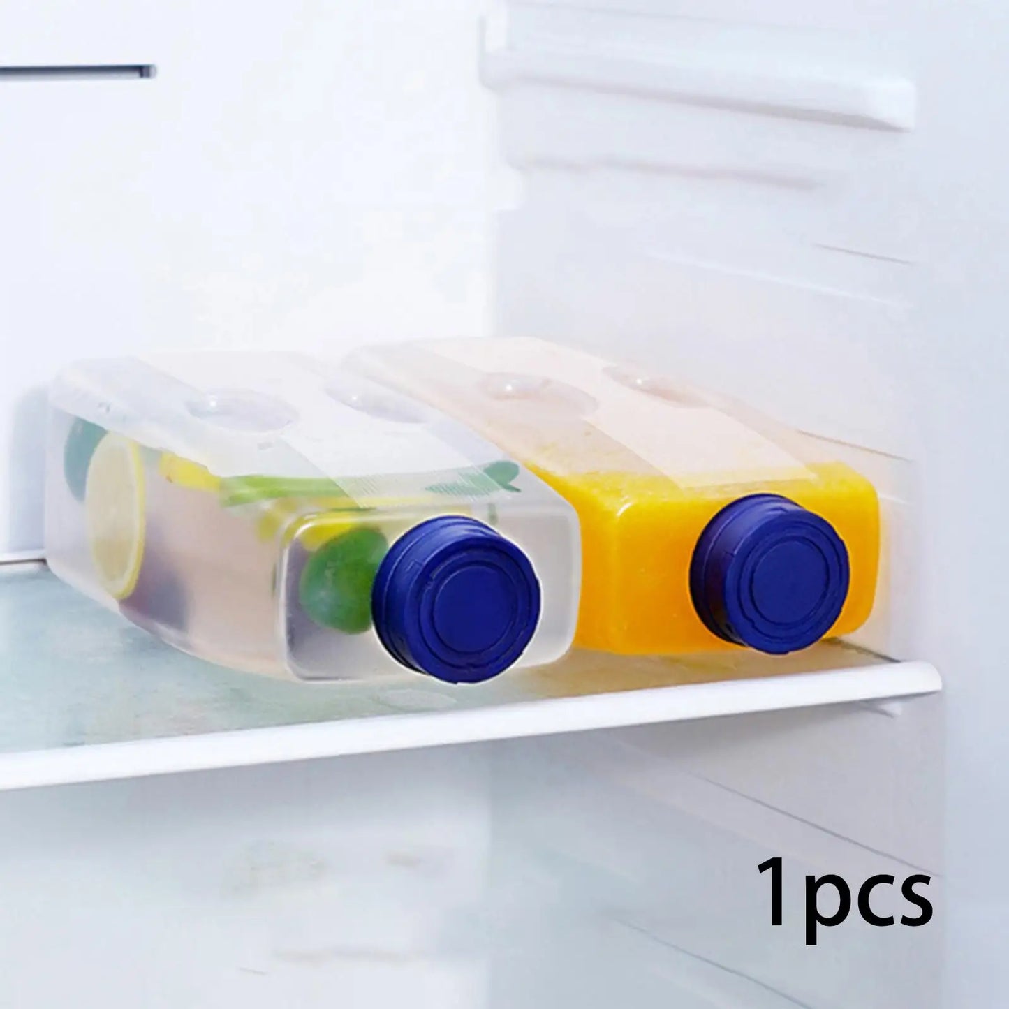 Refrigerator Water Pitcher 2L Portable Household Easy to Fill Cold Brew Tea Bottle High Temperature Resistant Jug for Iced Juice