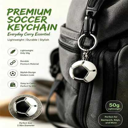 Football Fidget Keychain Pop It Stress Relief Soccer Ball Pendant Mini Decompression Toy Souvenir Bag Charm Gift For Soccer Fans