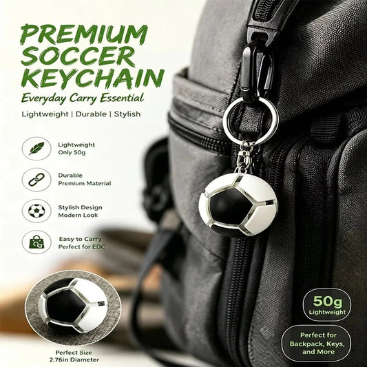 Football Fidget Keychain Pop It Stress Relief Soccer Ball Pendant Mini Decompression Toy Souvenir Bag Charm Gift For Soccer Fans
