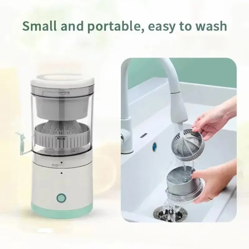 Portable Juicer Extractor Fully Automatic Fruit Household Juicer Automatic Orange Lemon Juice USB Charge Extractor Extruder