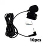 Professionals Car Audio Microphone 2.5mm Clip Jack Plug Mic Stereo Mini Wired External Microphone 2 Pole Mono For Auto DVD Radio
