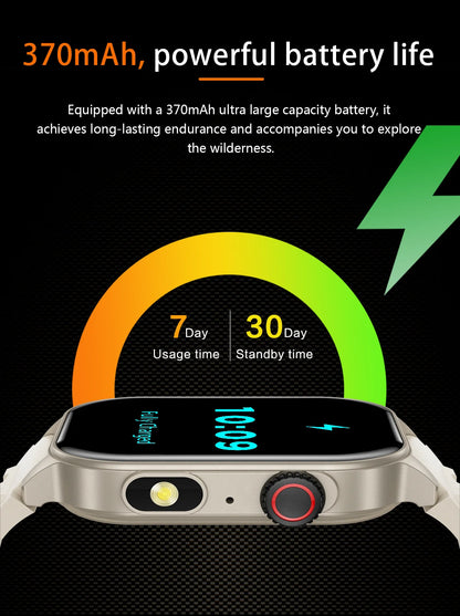 LIGE 2.01" HD Wyświetlacz Smartwatch dla Mężczyzn Kobiet Monitor Zdrowia Zegarki Sportowe Fitness AI Głos Rozmowy Bluetooth Męski Smartwatch Nowość