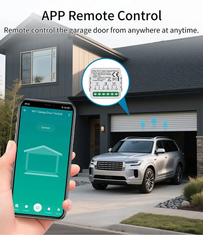 100-240V Tuya Zigbee WiFi Gate Opener Module Smart Garage Door Controller Switch Smart Life App Remote Control Alexa Google Home
