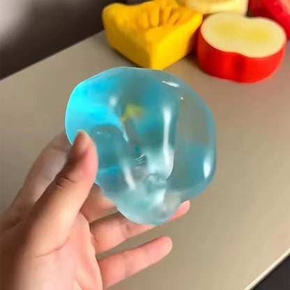 Maltose Slow-Rebound Squishy - Anti Stress Sensory Fidget Ball, Transparent Decompression Toy for Desk & Travel