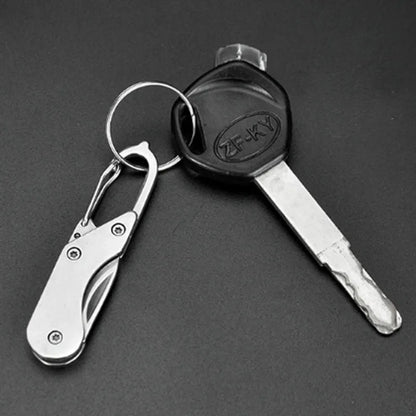 Mini High Hardness All Steel Portable Folding Knife Outdoor Camping Knives Fishing Knife Keychain Unboxing Knives