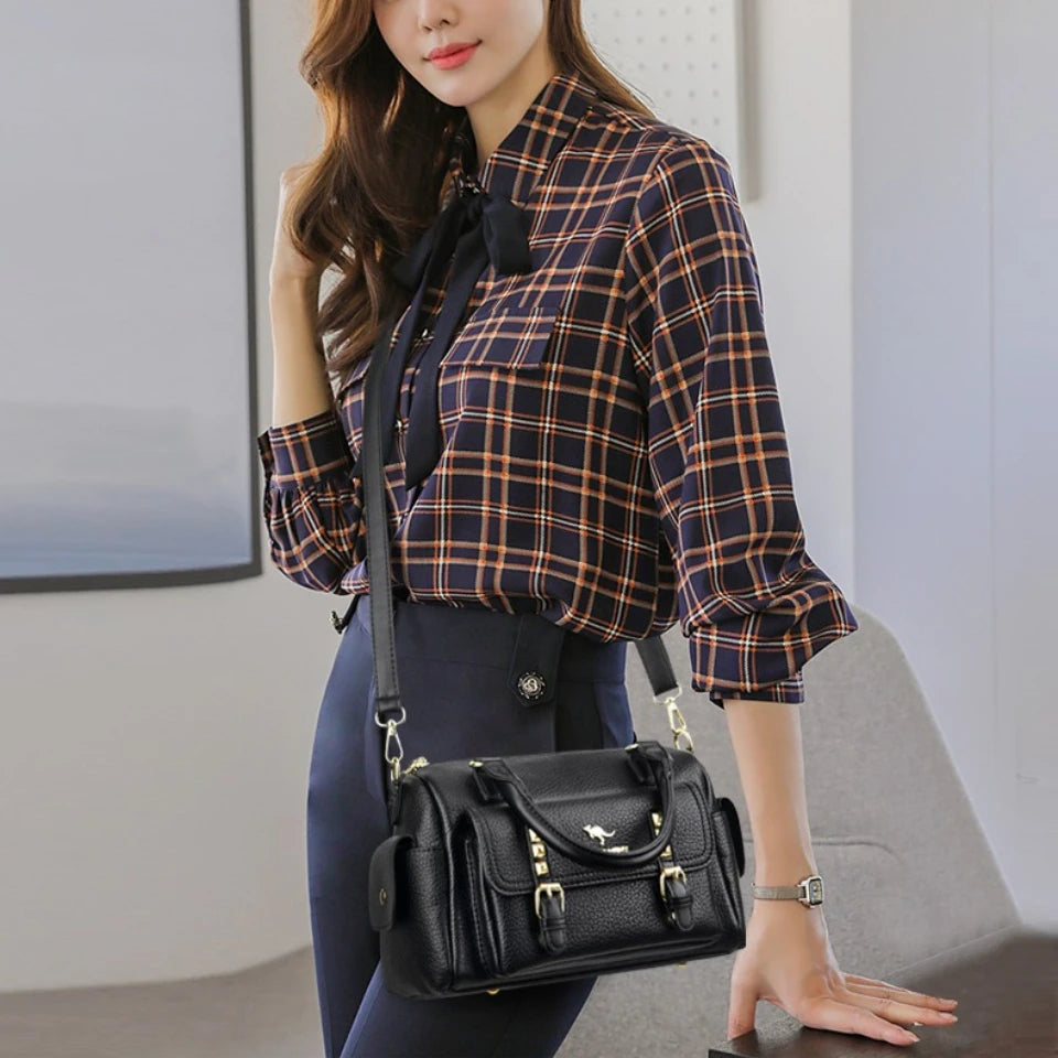 Luxury Designer Soft Leather Shoulder Crossbody Messenger Bags for Women 2026 High Quality Casual Ladies Purses and Handbags