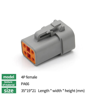 10/50/100 Sets Deutsch DTM/DT/DTP/DTF Automobile Connector Plug&Socket Male&Female Terminal DTM04-2/3/4/6/8/12 DTM06-2/3/4/6/8S