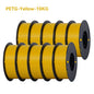 KINGROON 22LBS PETG or PLA filament 3D Printer Filament 10 Rolls 1KG 1.75MM Eco-Friendly Good Toughness Mix Color Free Shipping