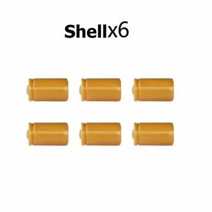 Hanging Toy Gun Continuous Firing Building Block Pistol Shell Throwing Airsoft Blowback Empty Outdoor CS Weapon for Boys Adult