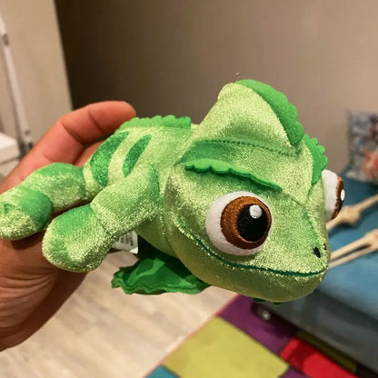 Cute Chameleon Plush Dolls Sit on Shoulders Plush Toys Stuffed Creative Lizard Doll Clothing Accessories for Kid Birthday Gift