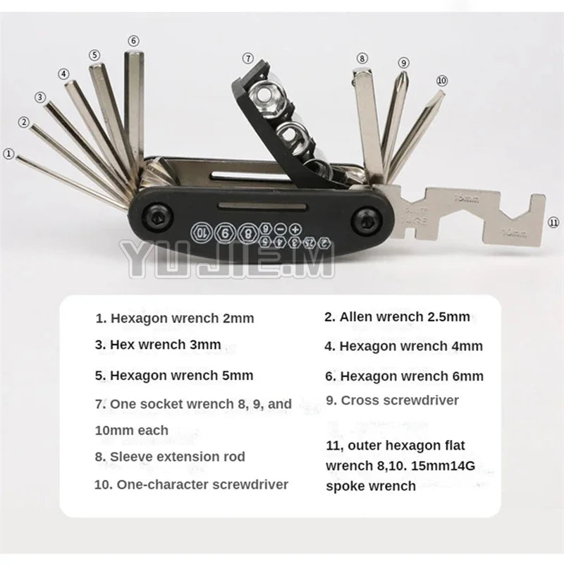 For Honda ADV150 ADV160 ADV350 ADV 150 160 350 Motorcycle Accessories 16 in 1 Multi Repair Hex Spoke Cycle Screwdriver Set Tools
