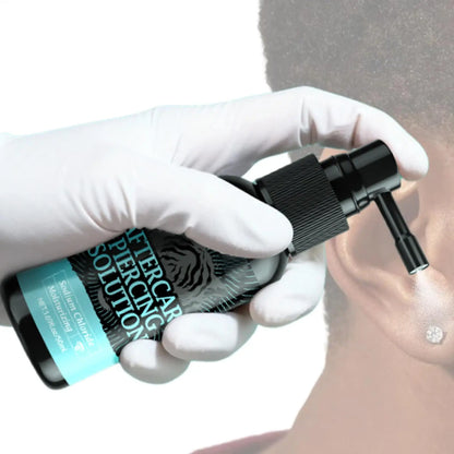 1pc After Care Piercing Solution 50ml Gentle Safe Mist Piercing Spray Aftercare For Adults Men Women Friends Daily Home Indoor