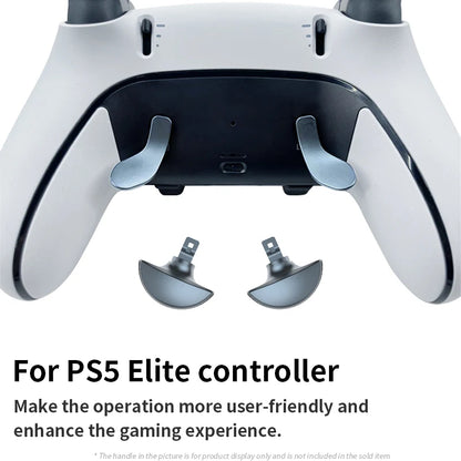 PS5 Edge Controller 6-in-1 Metal Thumb Rod Joystick Cover 2 Swap Rod 4 Metal Rear Paddle Trigger Button Replacement