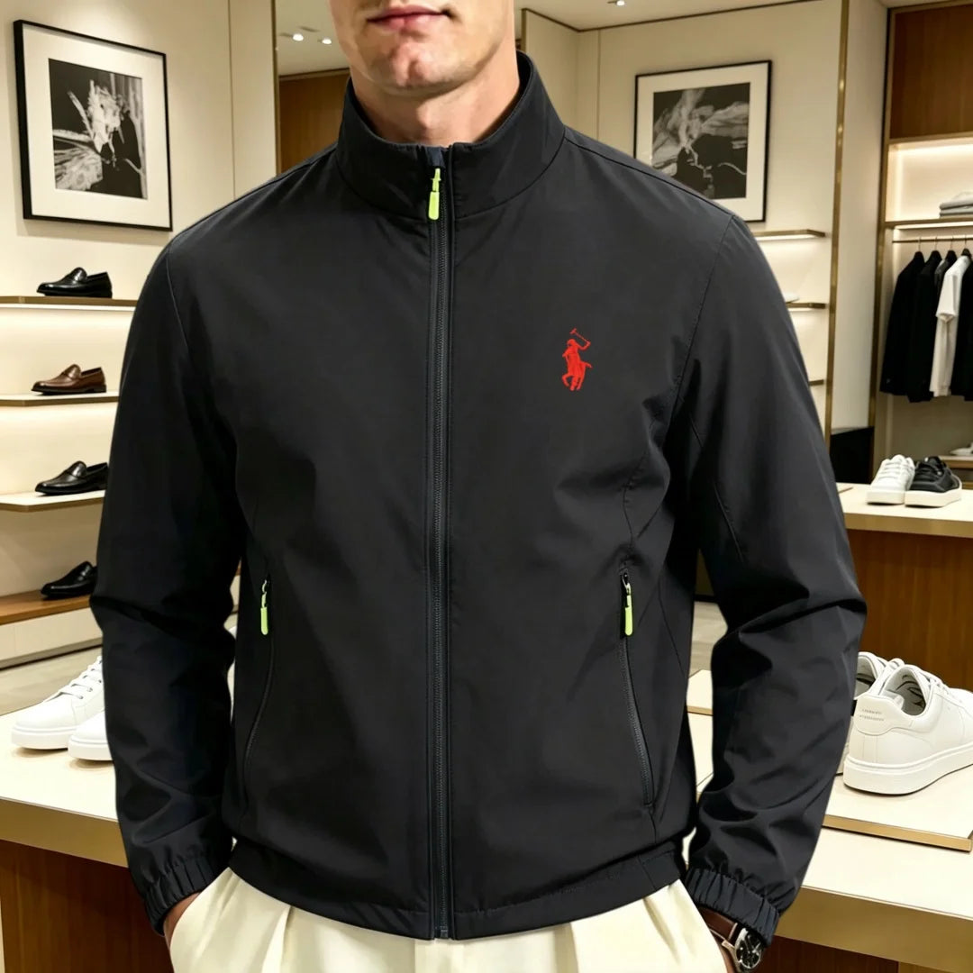 2026new high-end brand men's women's long sleeve zipper jacket autumn fashion exquisite Embroidery waterproof wear-resistant top