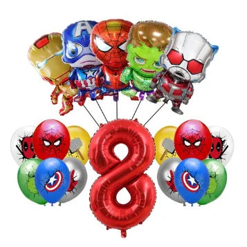 Avengers Marvel Party Decorations SuperHero Theme Tableware Kit Balloon Deco Happy Birthday Banner Supplies for Boys Favors Gift