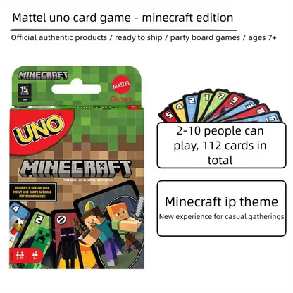 UNO Flip Playing Cards Games, Super Mario, Minecraft, Lord of the Ring, Hot Wheels, No Mercy, Social Board Table Party Games, Ki