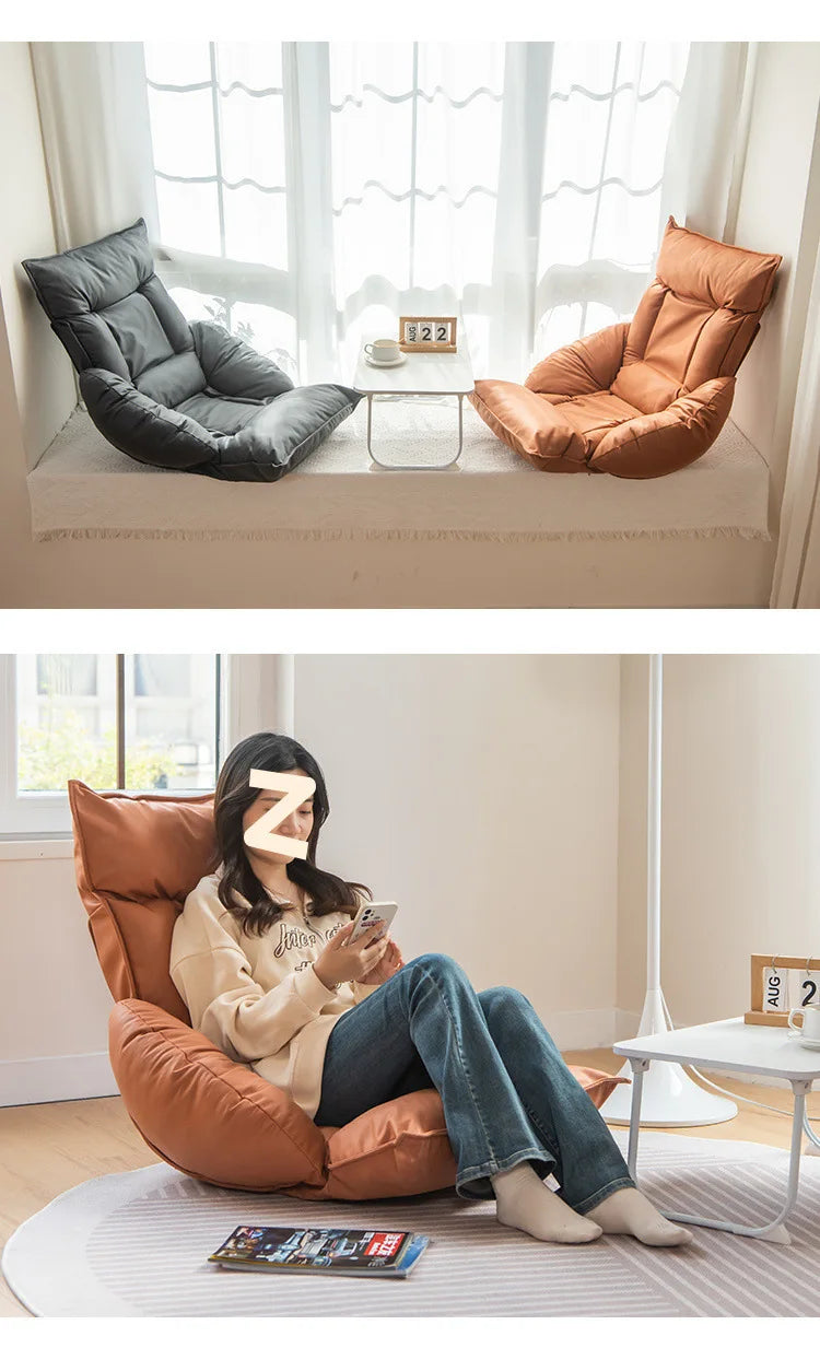 New Human Kennel Lazy Sofa Japanese Tatami Bay Window Chair Bed Back Chair Foldable Dormitory Waist Armrest