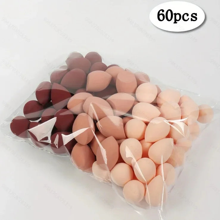 3/20/60Pcs Portable Reusable Water Drop Shape Mini Blender Sponge Beauty Cosmetic Foundation Cosmetic Sponge Makeup Blender