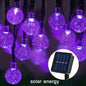 5/6.5/12M Solar Bubble Ball String Light Outdoor Lighting Waterproof 8 Functions Halloween Christmas Holiday Decorative Lamp