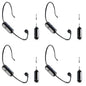1-5PCS 2.4G 2 in 1 Head-mounted Wireless Lavalier Microphone Set Transmitter with Receiver for Amplifier Voice Speaker Teaching