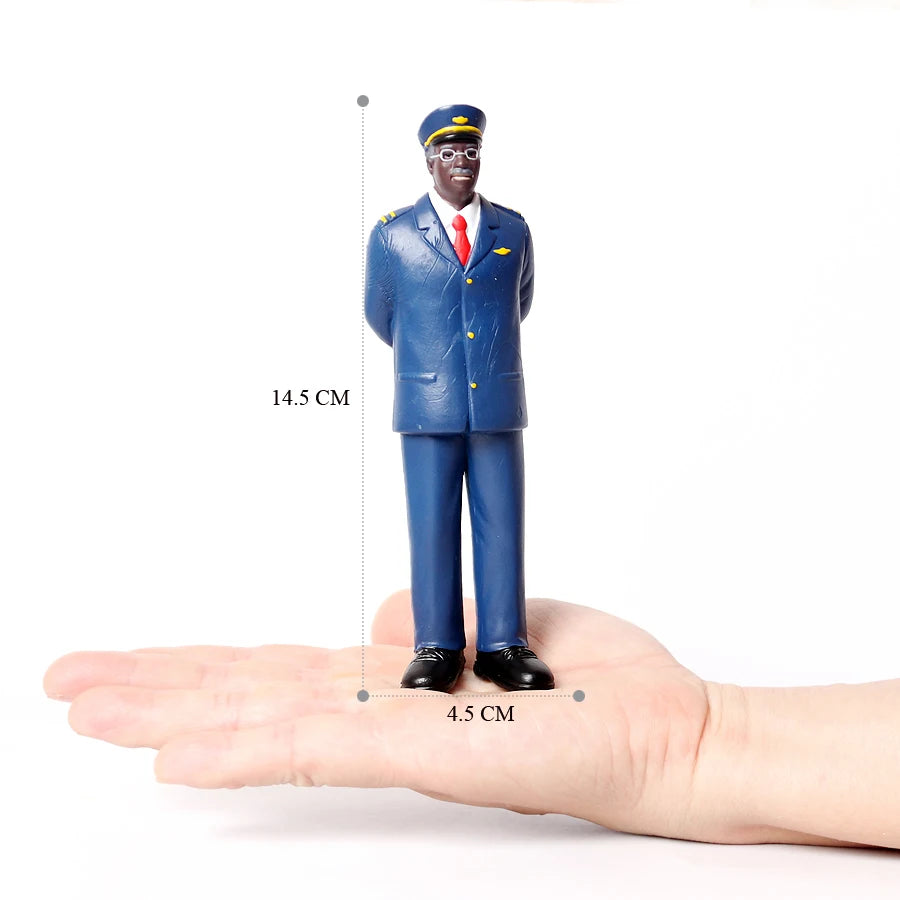 Realistic Professionals Pretend Career People Figures,Representing a Variety Of Occupations From Fire Fighter to Nurse Figurines