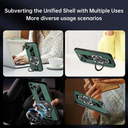 For Xiaomi Redmi Note 15 Pro and Note15 Pro Plus 5G Case Magnetic Holder Silicone PU Leather Plexiglass Premium Back Cover