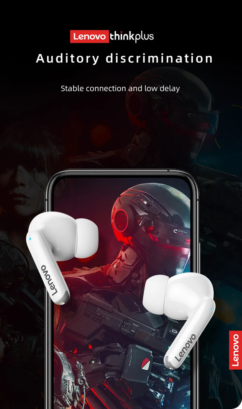 Oryginalne słuchawki Lenovo XT88 TWS bezprzewodowe Bluetooth 5.3 podwójny mikrofon Stereo redukcja szumów bas HIFI sterowanie dotykowe douszne