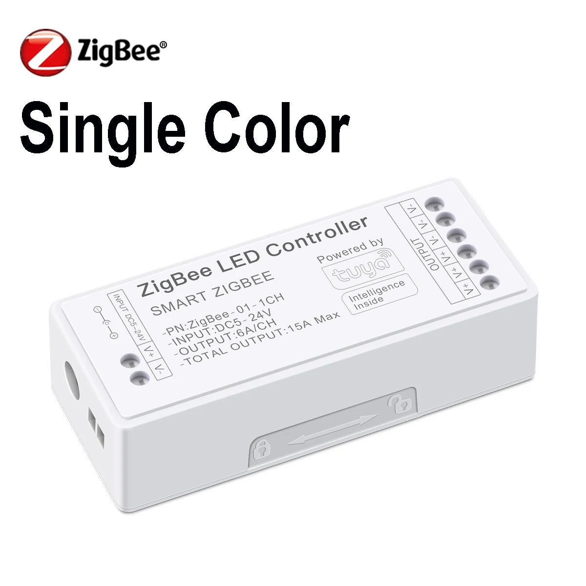 APP Dimmable Voice Control Smart LED Dimmer Zigbee 3.0 for Single Color, CCT, RGB, RGBW, RGBCCT LED Strip 5V-24V Work With Tuya