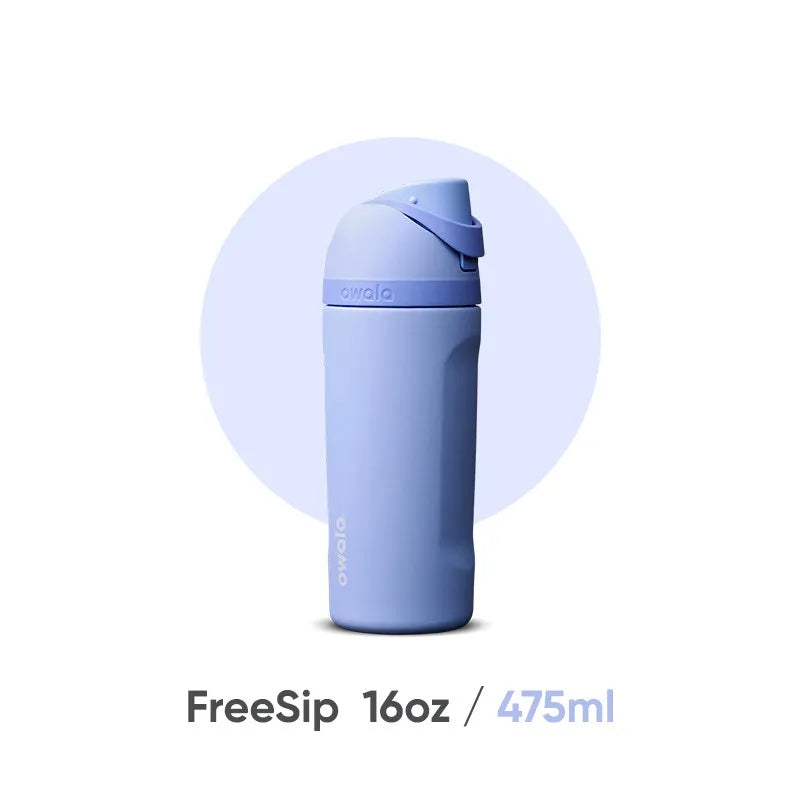 Owala Freesip insulated cup new straw cup stainless steel water cup portable cup 475ml，BPA-Free，16oz