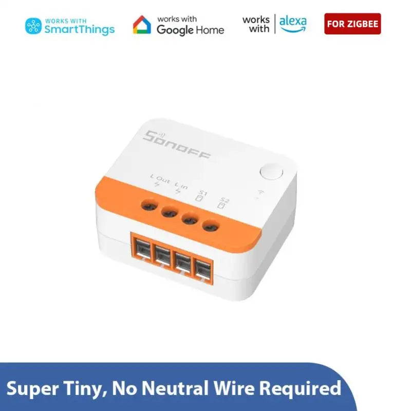 SONOFF ZBMINIR2/ZbminiL2 With/no Neutral Smart Zigbee Switch Two-Way Control Work With Alexa Google Home Yandex Alice Smartthing