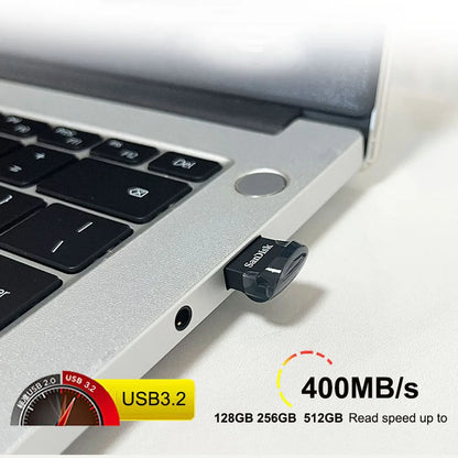 SanDisk Ultra Fit CZ430 128GB 256GB 512GB USB3.2 Flash Drive Read Speed Up To 400MB/s mini Pen Drive 64G 32G 130MB/s USB Stick