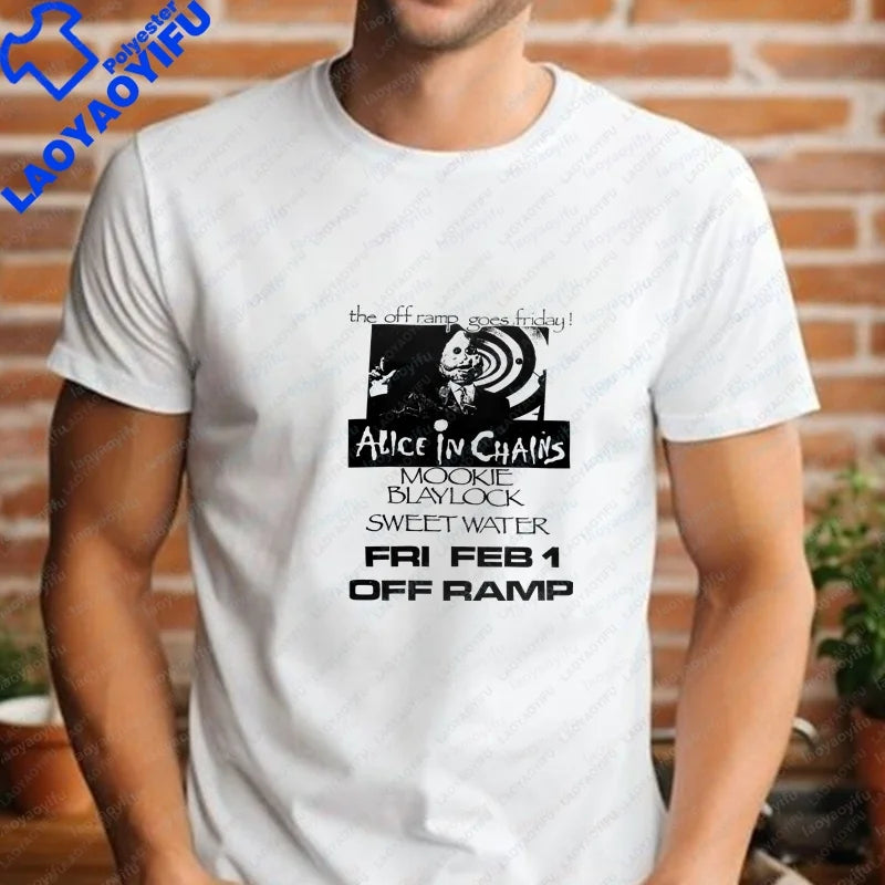 Men's T-shirts and Tank Tops. Comfortable Short-sleeved Shirts for Both Men and Women By Alice in Chains, Suitable for Summer.