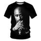 Summer fashion personality 3D printed hip-hop artist's cool trendy street rock T-shirt
