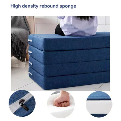 Foldable Memory Foam Floor Mattress Portable Single Sleeping Mat Tatami Pad For Office Lunch Break Yoga Guest Bed Furniture