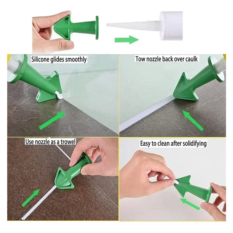 5 In 1 Silicone Scraper Sealant Smooth Remover Tool Set Caulking Finisher Smooth Grout Kit Floor Mould Removal Hand Tools /,'[\0