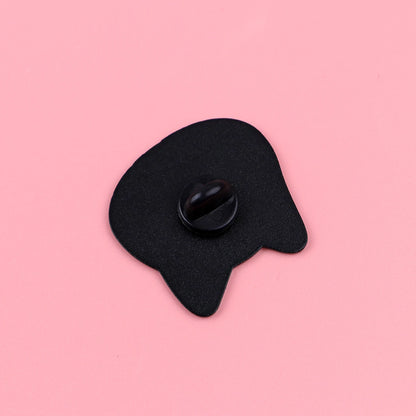 "Loading" Black Cat Enamel Pin Cute Brooch Pines Lapel Pins Badge on Backpack Clothing Accessories Animal Jewelry Friends Gifts