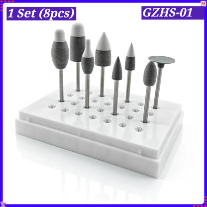 Dental Lab 2-in-1 Grinding Polishing Hand Tool for Pre-Sintered Zirconia Green State Zirconia Restoration Finishing Rotary Tool