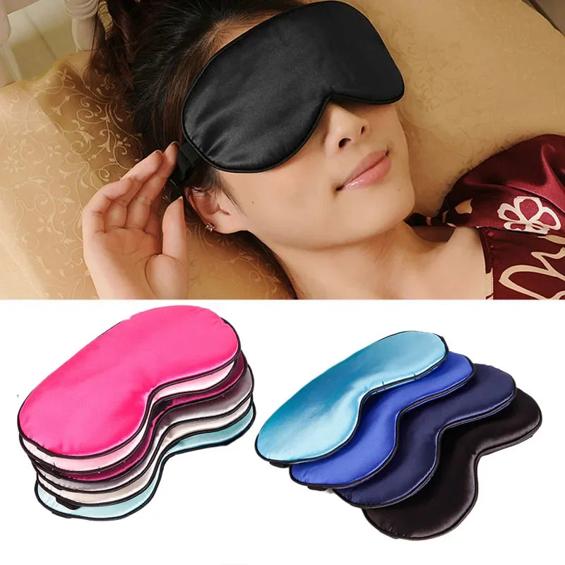 1Pc Pure Silk Sleep Natural Sleeping Eye Mask Eye Shade Cover Shade Eye Patch Women Men Soft Portable Blindfold Travel