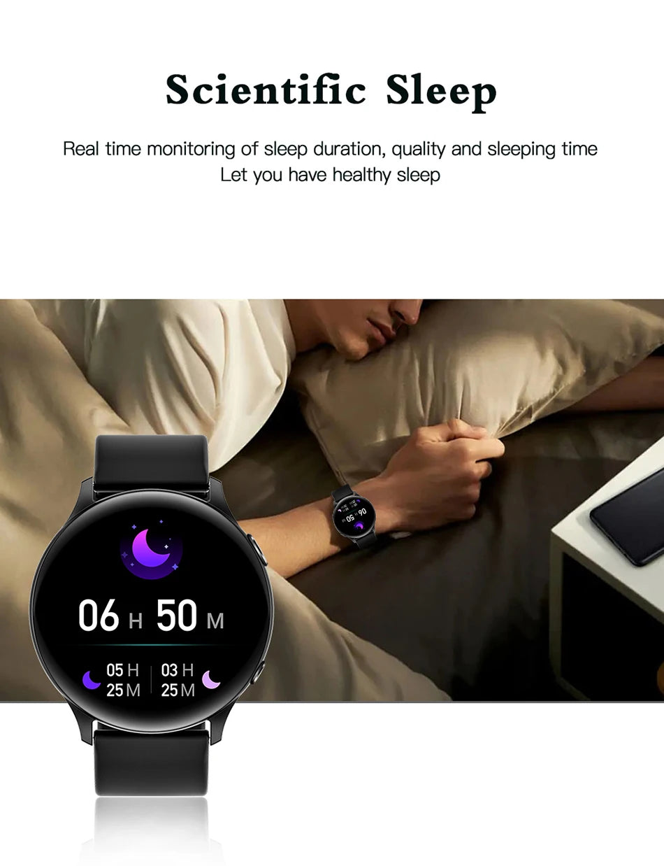 LIGE Nowy Smartwatch z Pomiarem Temperatury Ciała Damski Męski Ekran HD 360 Odbieranie Połączeń Wybieranie Połączeń Smartwatch Męskie Zegarki dla Kobiet Bransoletka