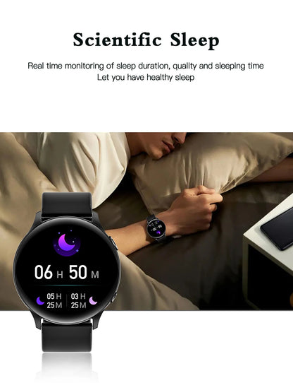 LIGE Nowy Smartwatch z Pomiarem Temperatury Ciała Damski Męski Ekran HD 360 Odbieranie Połączeń Wybieranie Połączeń Smartwatch Męskie Zegarki dla Kobiet Bransoletka