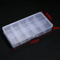 1 Pc Plastic Jewelry Box 5-28 Compartment Slot Organizer Storage Beads Container Adjustable Jewelry Storage Box Rectangle Case