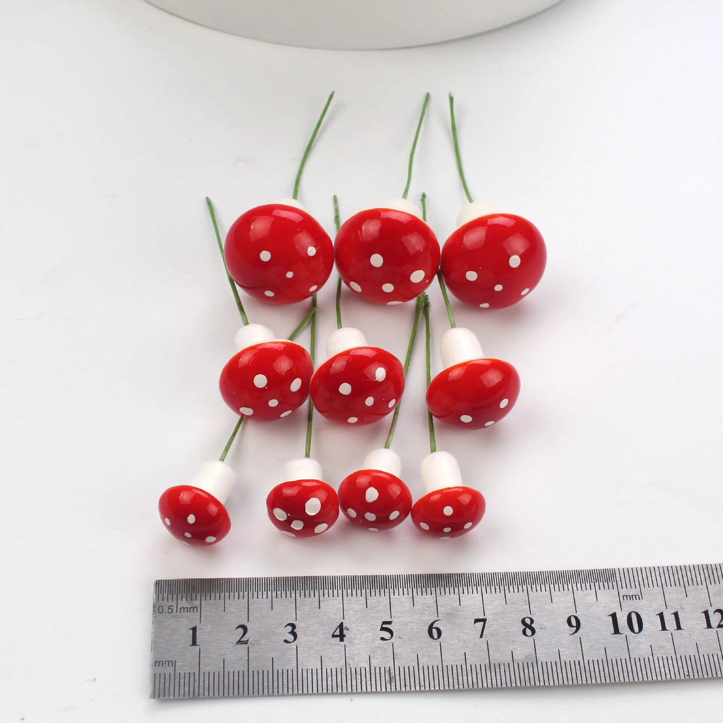 100-10PCS Miniatures Artificial Foam Mushroom Garden Fairy Bonsai Plant Pot Mini Mushroom Resin Craft Decor For DIY Micro Decor