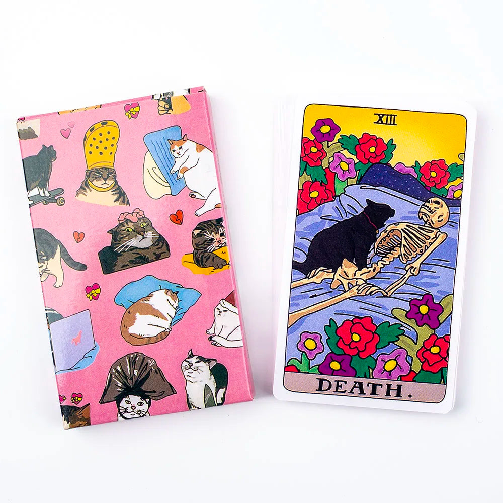The Original Cat Meme Tarot Deck 22 Major Arcana Cat Meme Tarot Funny Witchy Cat Tarot Deck Cat Kawaii Uwu Funny Pink Cute Tarot