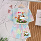 Mashas and The Bear Sets Summer Outdoor Breathable Soft Lightweight Casual Tracksuit Kawaii Anime Fashion Smile Outfit Set Gifts