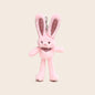 30cm Cute Pull-out Rabbit Plush Toy Keychain Creative Plush Ear Pulling Bunny Pendant Bag Charm Kids Stress Relief Gift