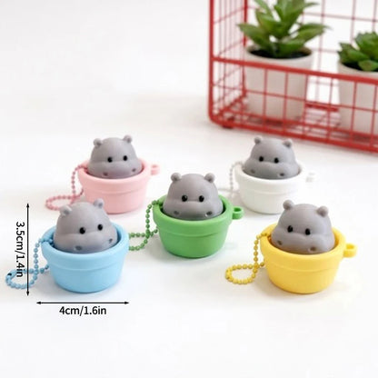 Turtle Keycap Keychain Cartoon Animals Keyboard Clicker Fidgets Click Anti-stress Pendant Charms Keyrings Birthday Gifts 키캡
