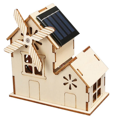 STEAM Experiment Kit Wooden DIY Toy Building Kit Hand‑Assembled Physical Science Model Science Lesson Aid For Kids 6‑14 Years