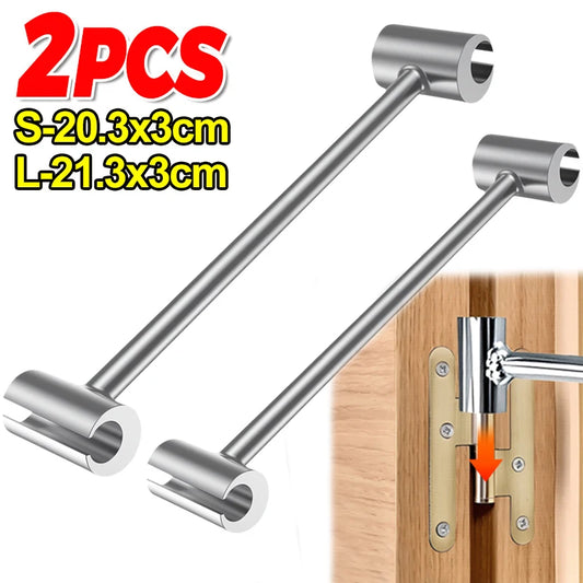 Double Head Door Hinge Repair Spanner Labor-Saving Wrenches Hinge Gaps Adjusting Wrench for Home Assembly Maintenance Hand Tools