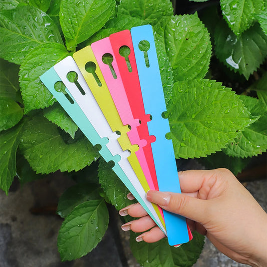 Garden100PCS Pvc Waterproof Ring For Flower Plant Labels, Seedlings, Orchids, Garden Floral Markers, Plastic Signboards