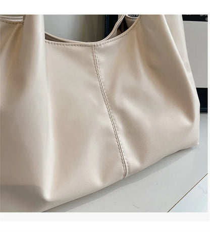 Fashion Women's Bag Large Capacity Tote Daily Commute Women's Shoulder Bag Black Soft PU Leather Handbag Shopping